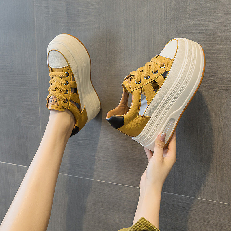Women's Small Summer Platform Wedge Hidden Fashion Casual Shoes