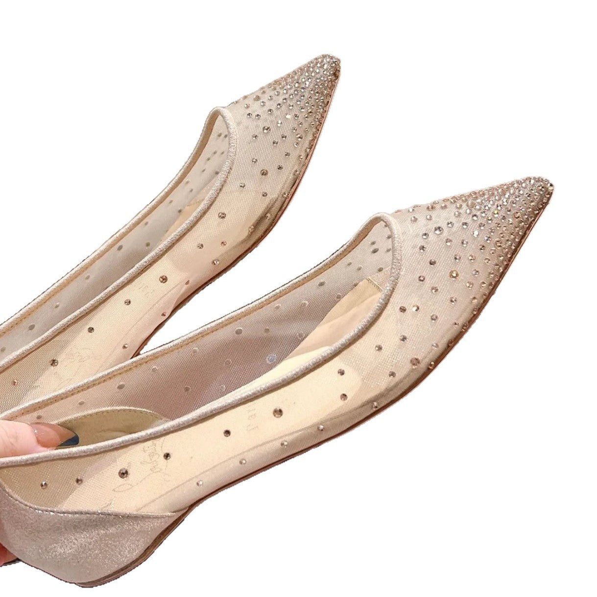 Women's Style Mesh Increased Rhinestone Wedding Breathable Women's Fashion Shoes