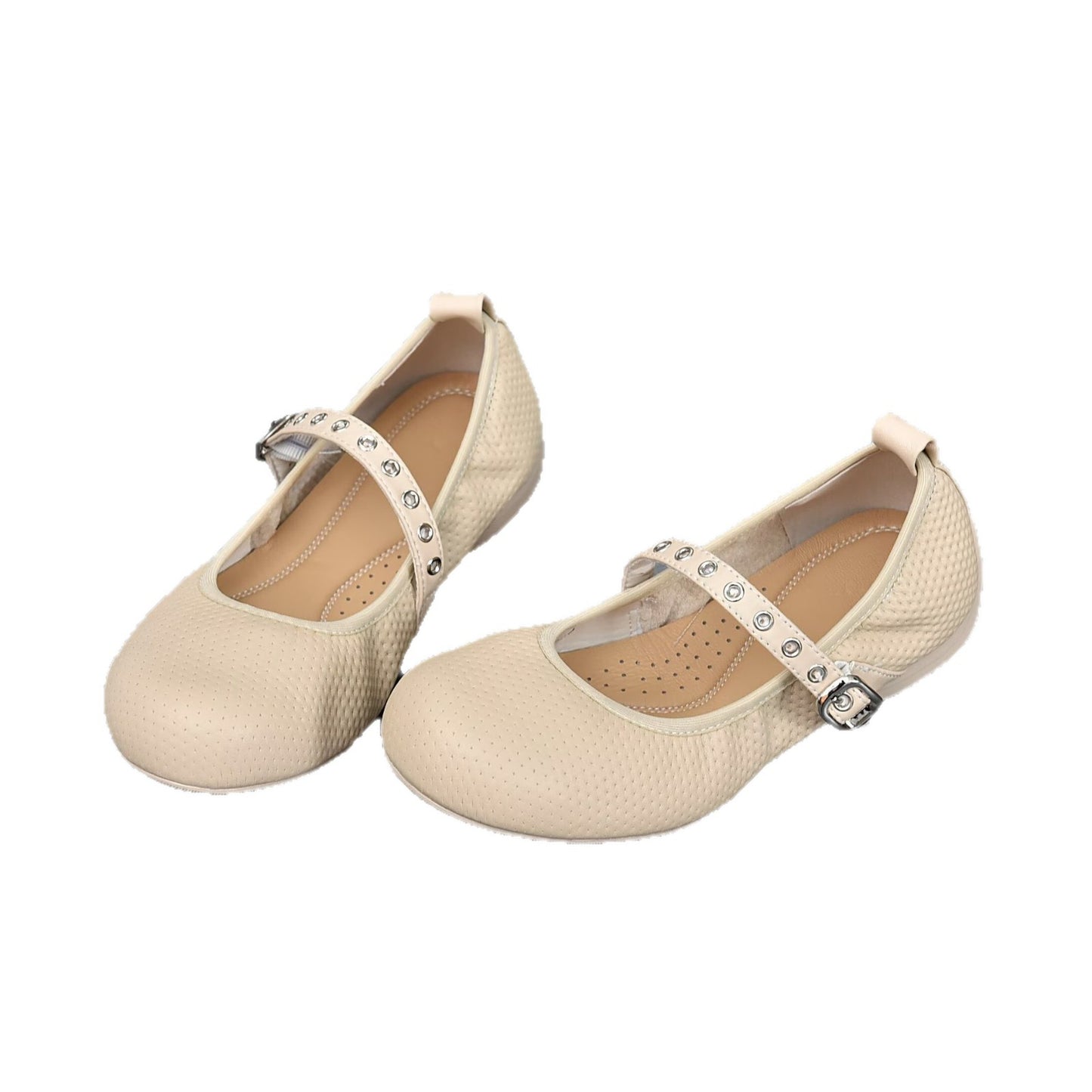 Women's Word Buckle Strap Shallow Mouth Pumps Women's Casual Shoes