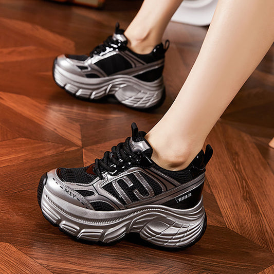 Women's Platform Dad Spring Height Increasing Insole Sneakers