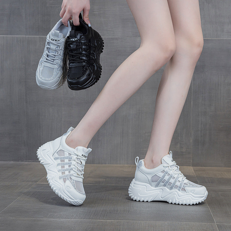 Women's Dad Summer Mesh Breathable Korean Style Versatile Casual Shoes