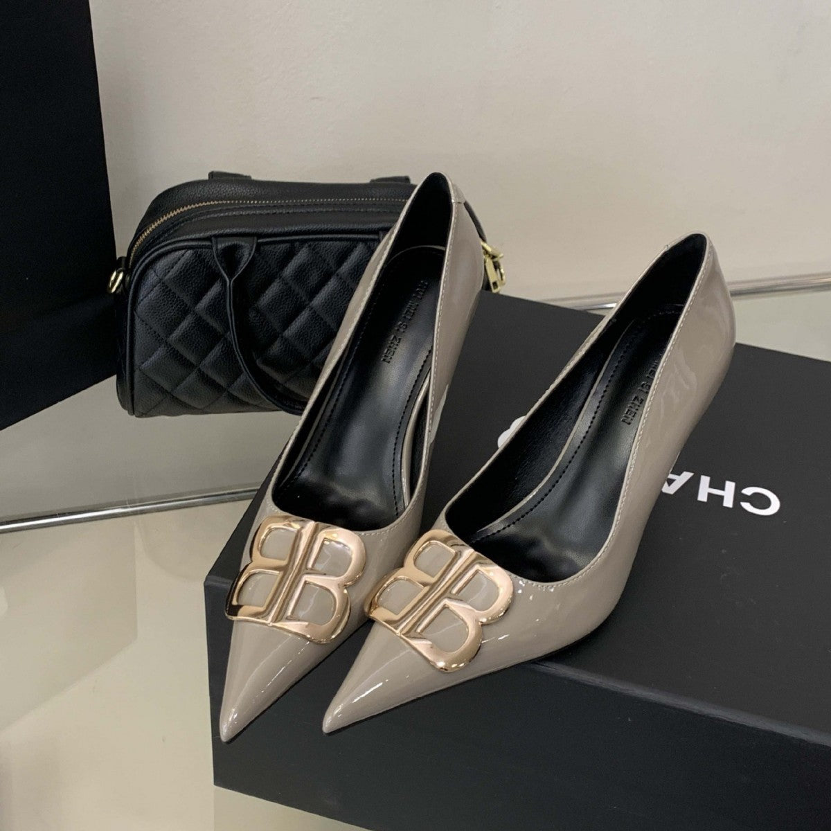 Women's Pointed Toe Double Buckle Elegant Spring Women's Fashion Shoes