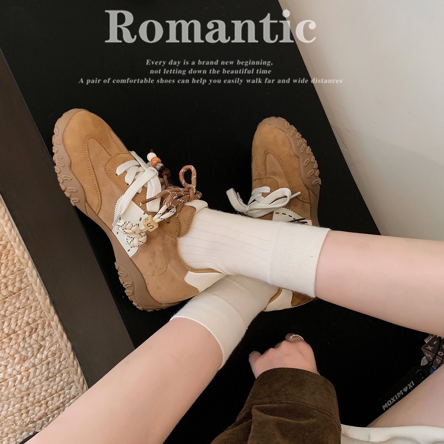 German Training Mandarin Duck Shoelaces Fashion Platform Women's Casual Shoes