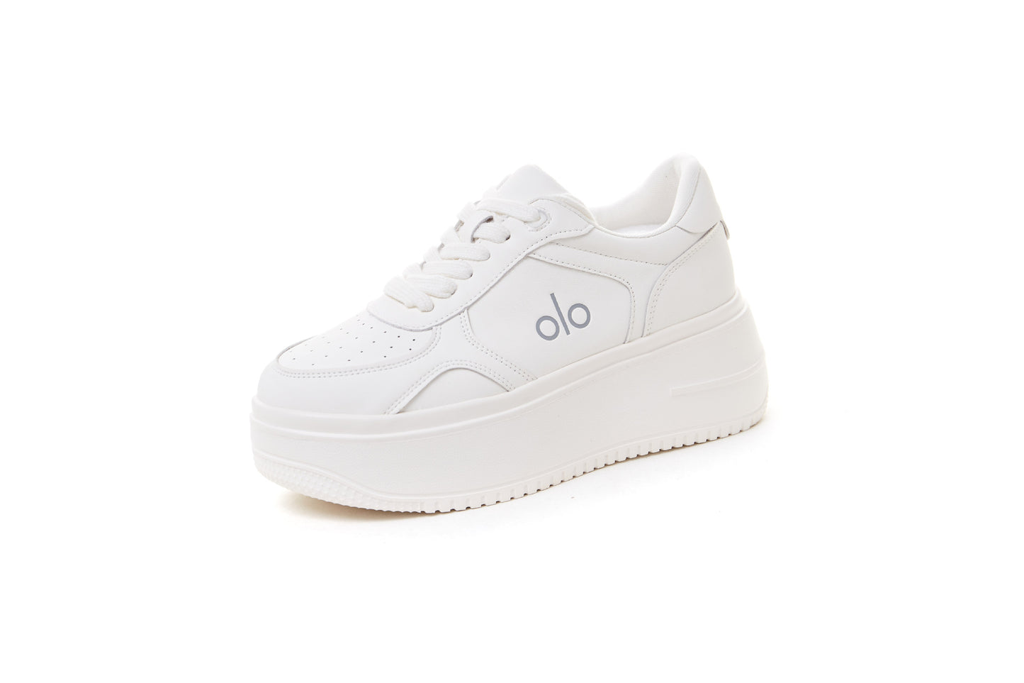 First Layer Cowhide Platform White Summer Trendy Comfortable Heels