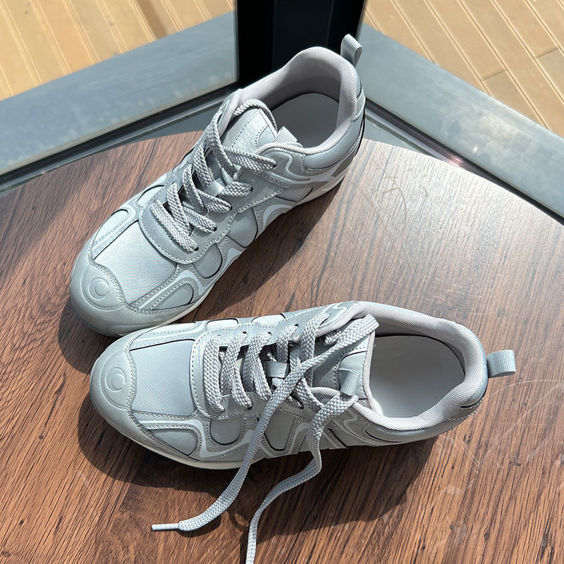 Women's Height Increasing Insole German Training Retro Daddy Women's Casual Shoes