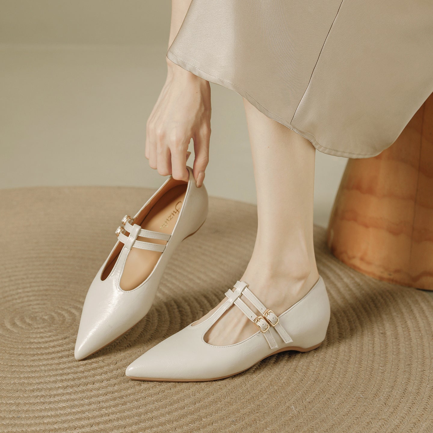 Women's Style Low-cut High Height Increasing Insole Wedge Pointed Toe Temperament Women's Fashion Shoes