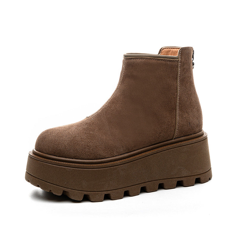 Classy Women's Martin Height Increasing Platform Women's Snow Boots