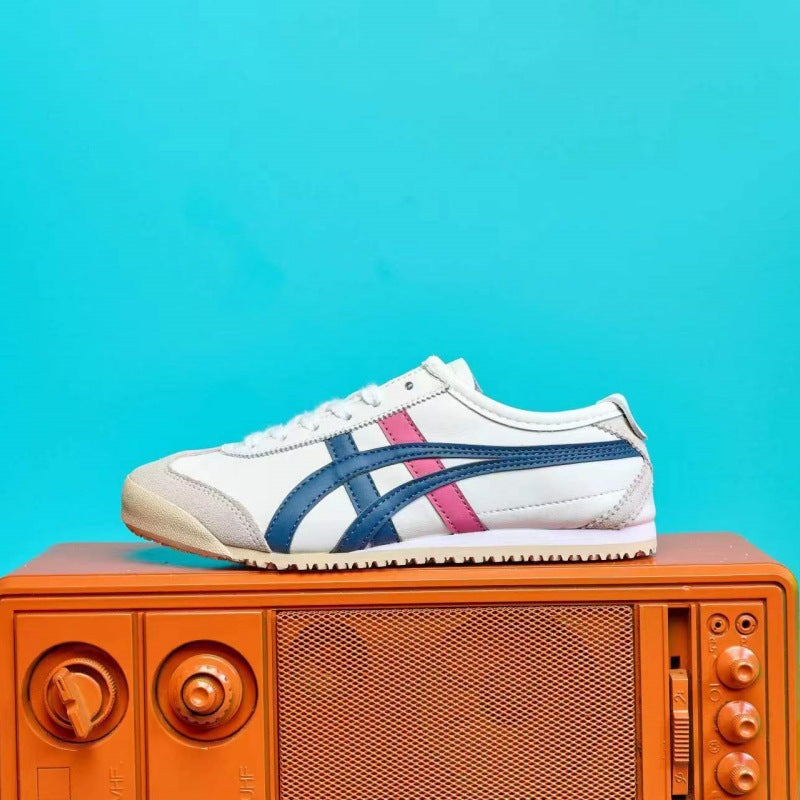Women's & Men's Tiger Surface Flat Breathable Low Top Men's Board Shoes