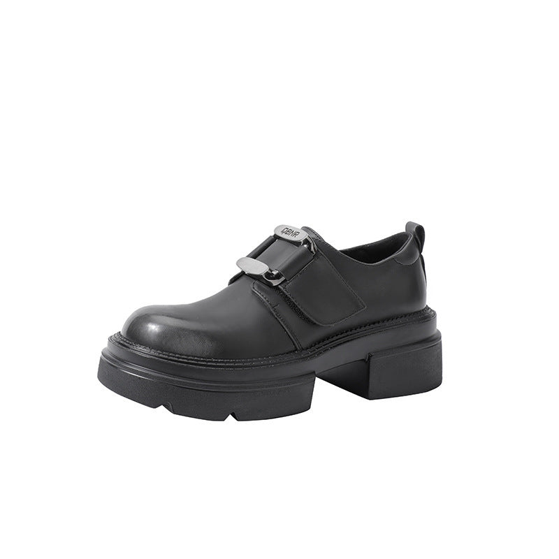 Women's Small Size British Style Thick Sole Increased Women's Shoes