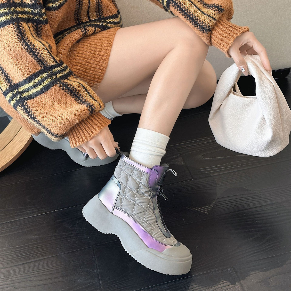 Women's Thick Bottom Leisure Fashion Lightweight Soft Back Boots
