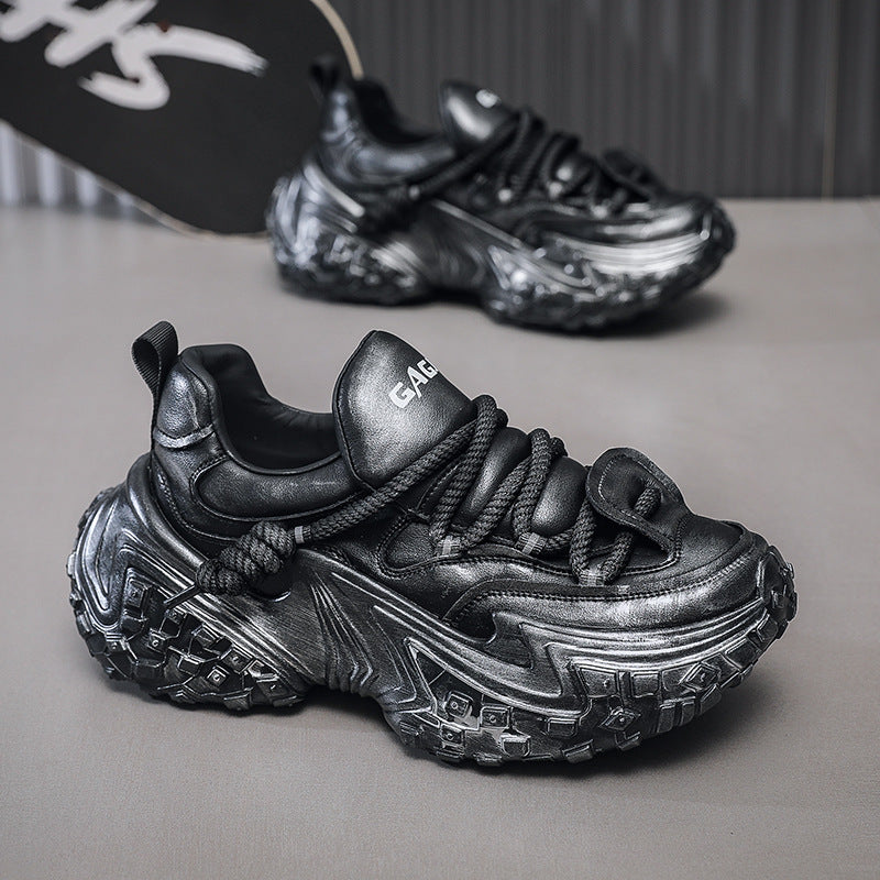Men's Fashion Thick Bottom Height Increasing Breathable Sneakers