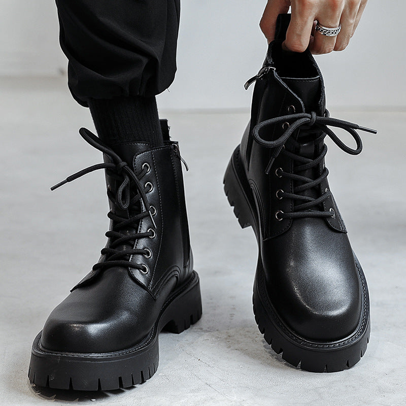 Men's Martin Winter Fleece-lined Height Increased British Boots