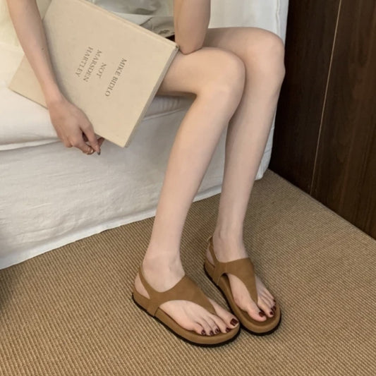 Women's Super Easy To Wear Flip-flops Thick-soled Flat Slippers