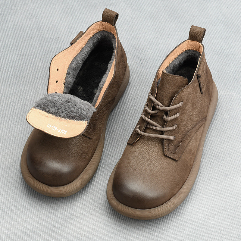Men's Top Layer Cowhide Martin Soft Bottom Boots
