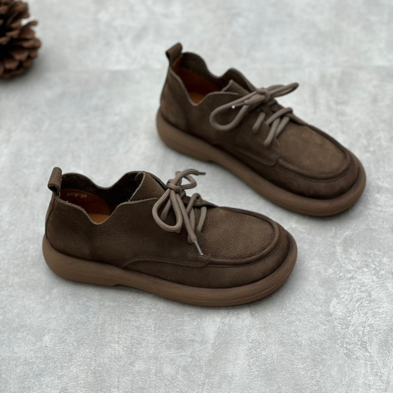 Women's Handmade Retro Artistic Round Toe Flat Bottom Soft Women's Shoes