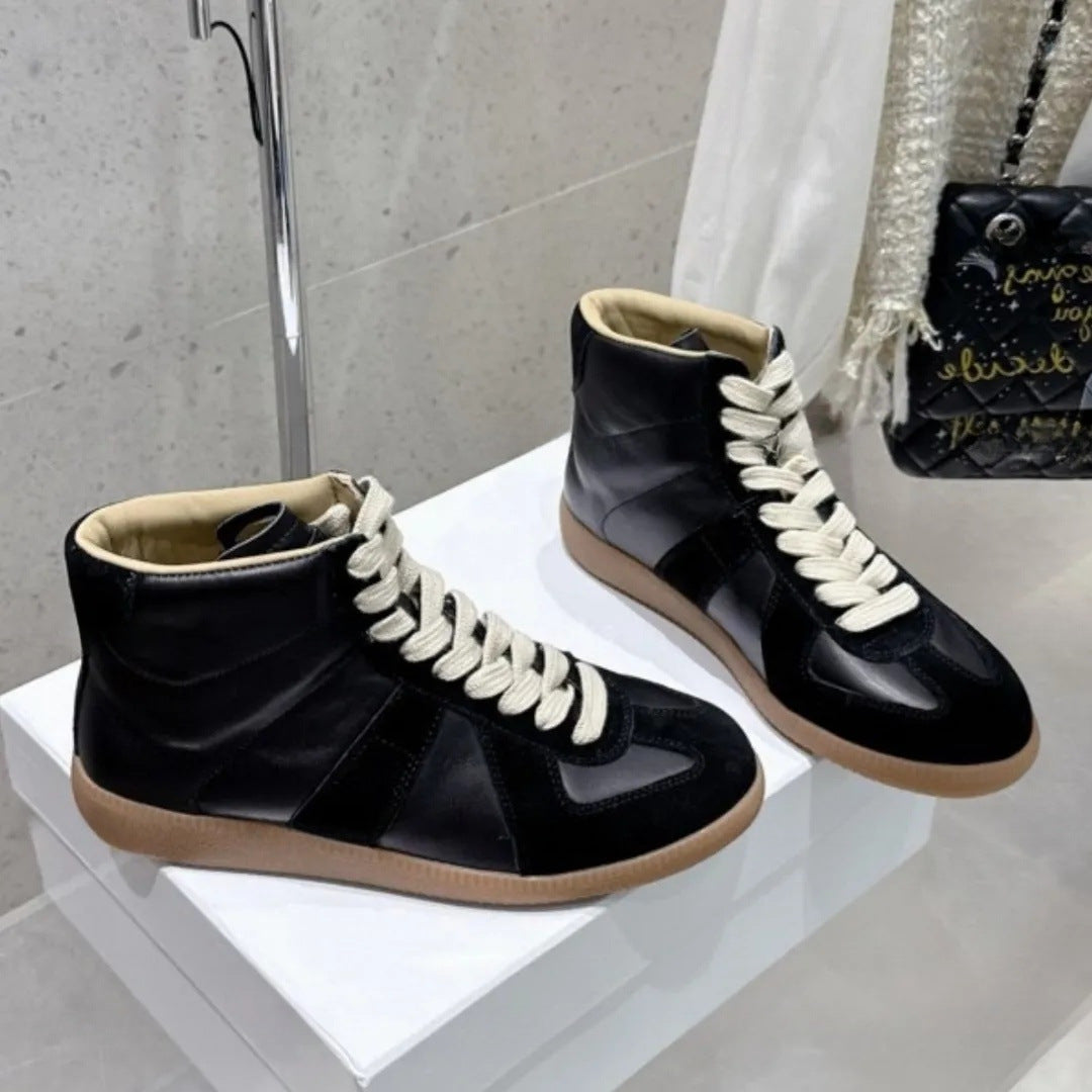 Women's & Men's German Training Genuine Cowhide Breathable Lovers Men's Board Shoes