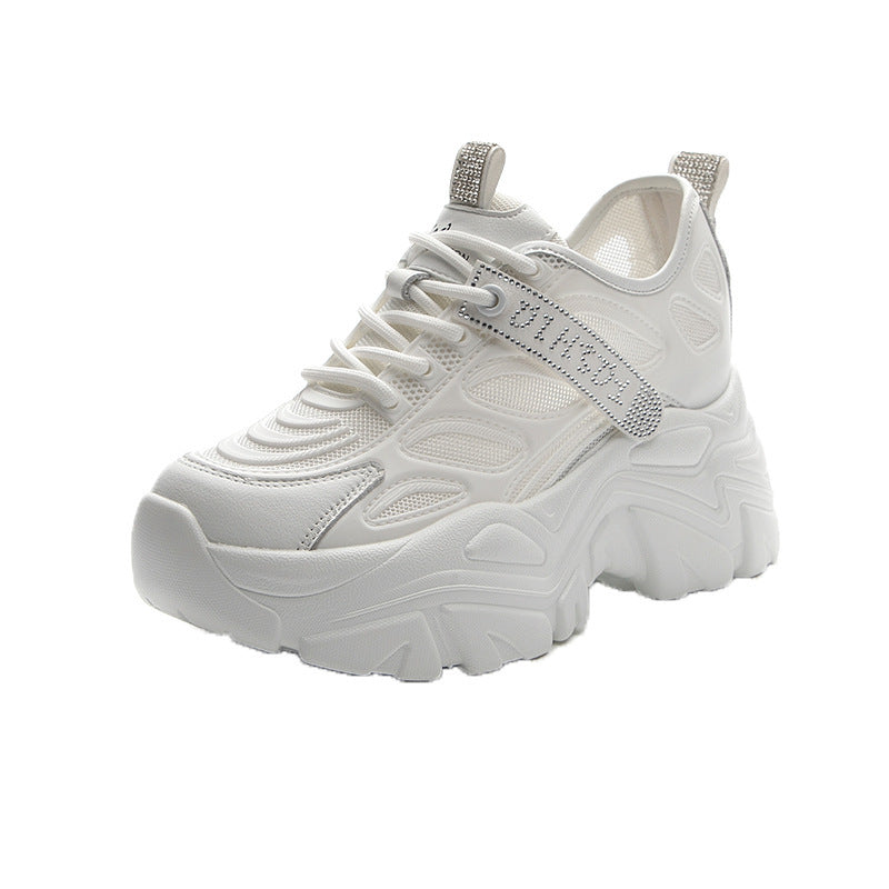 Women's Height Increasing Insole Dad Female Tennis Breathable Women's Casual Shoes