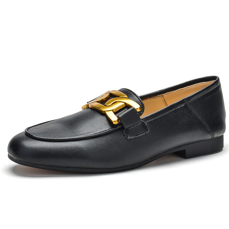 Women's Flat Spring Retro Step-on Pumps Slip-on Women's Casual Shoes