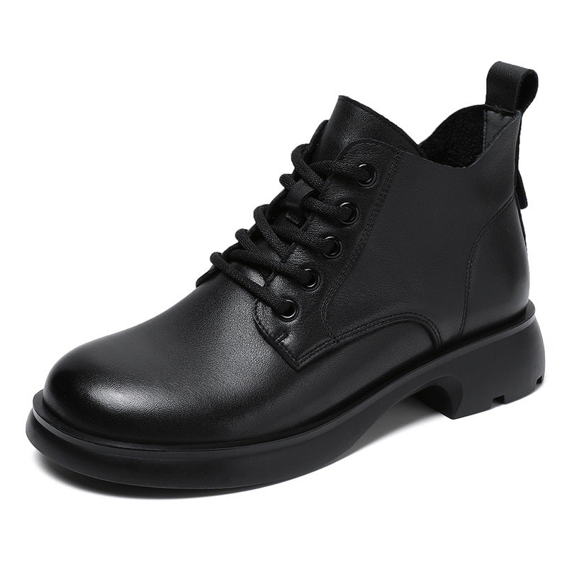 Women's Genuine England Style Dr. Martens V Cut Booties Women's Leather Boots