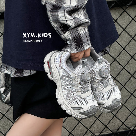 Children's Summer Mesh Rotating Buckle Boys Single Outdoor Children's Sports Shoes