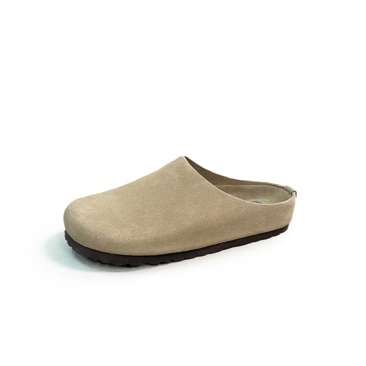 Women's Outer Wear Genuine Cork Arch Support Thick-soles Slippers