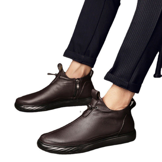 Men's With Veet Korean Style Trendy Soft Casual Shoes