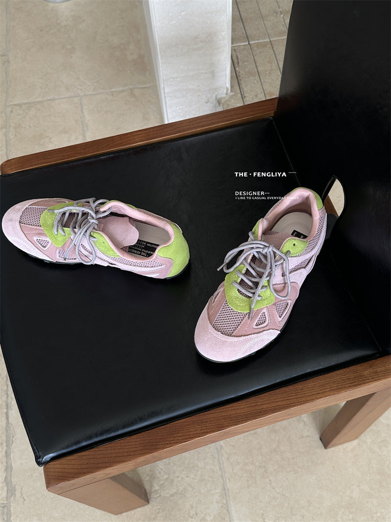German Training Retro Easy Matching Autumn Thin Bottom Color Women's Casual Shoes