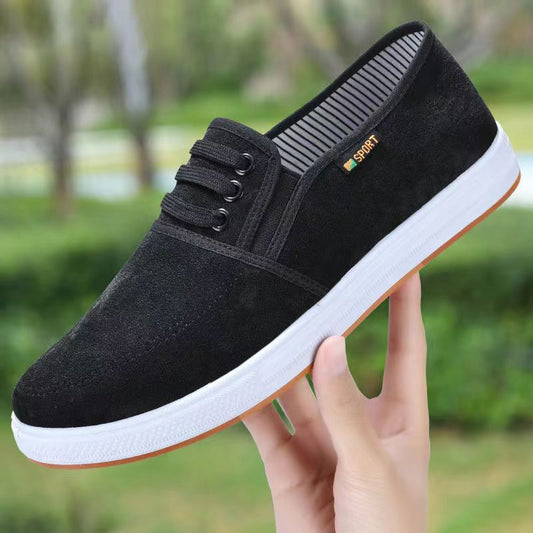 Men's Pumps Slip-on Tendon Sole Dad Canvas Shoes