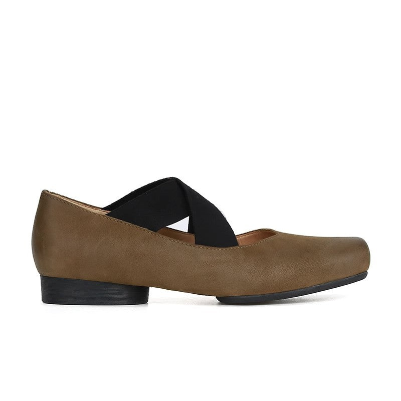 Women's Ballet Pig Nose Cross Strap Mary Women's Shoes