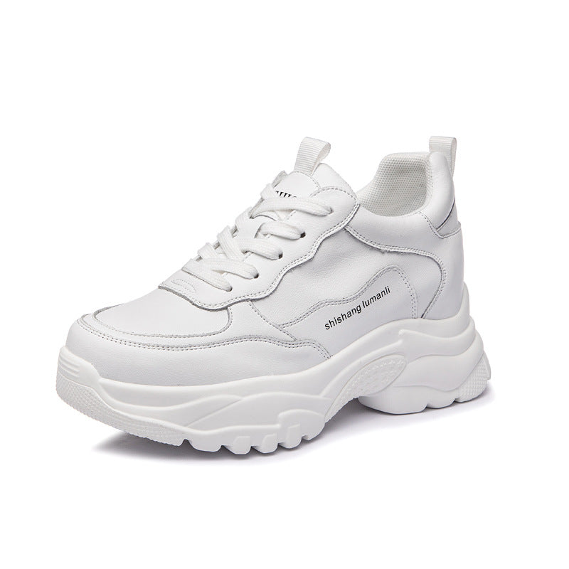 Women's Breathable Clunky Springtide Platform Height Increasing Sneakers