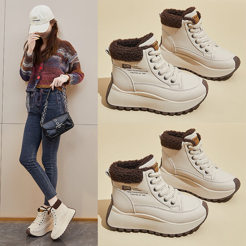 Winter With Veet Dad Korean Female Sneakers