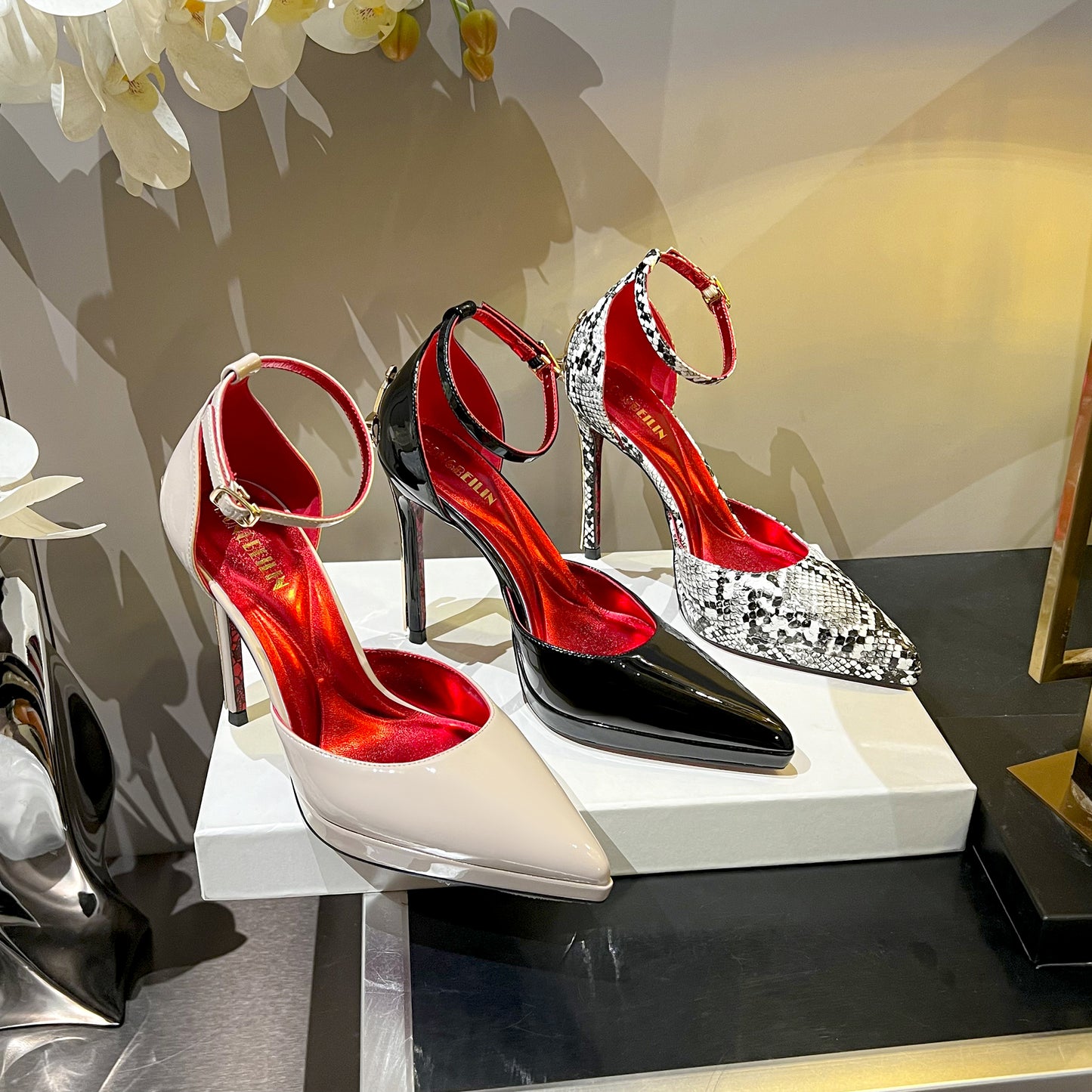 Women's Adult Lady Like Woman Pointed Patent High Heeled Sandals