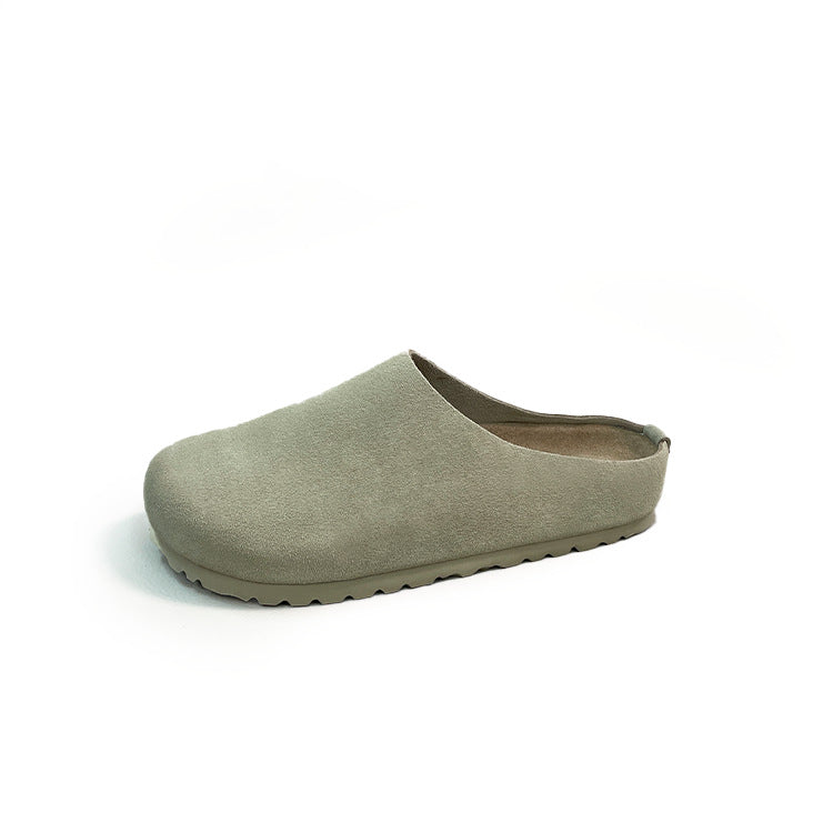 Women's Outer Wear Genuine Cork Arch Support Thick-soles Slippers