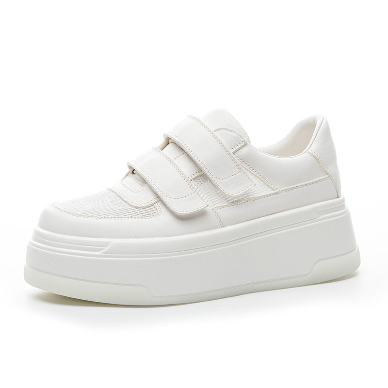 Women's Thick-soled White Spring Small Height Increasing Women's Casual Shoes