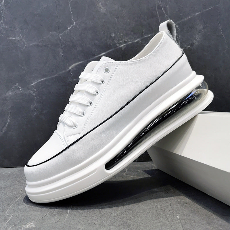 Men's Top Board Cowhide Easy Wear Cushion Casual Shoes