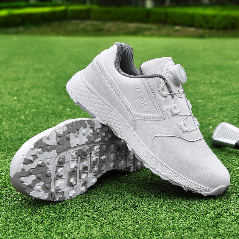 Women's & Men's Couple Comfortable Waterproof Automatic Knob Retractable Sneakers