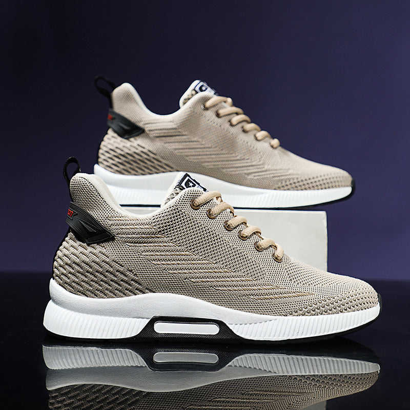 Men's Size Height Increasing Insole Leisure Breathable Men's Sports Shoes