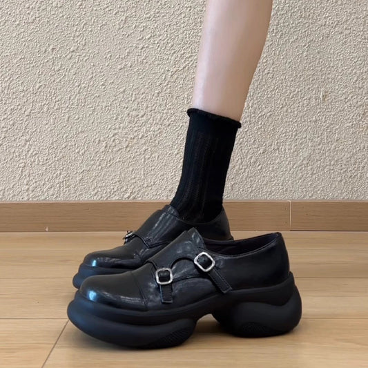 Round Toe Buckle Commute Comfortable Deep Mouth Women's Sports Shoes