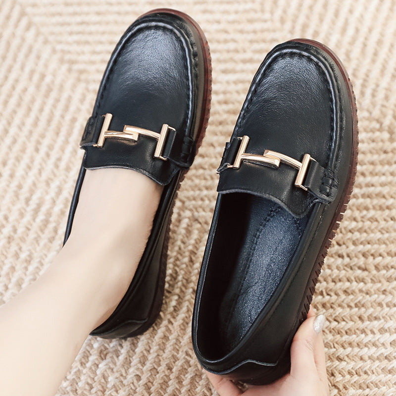 Women's Pumps Leisure Small Soft Bottom Slip-on Genuine Casual Shoes