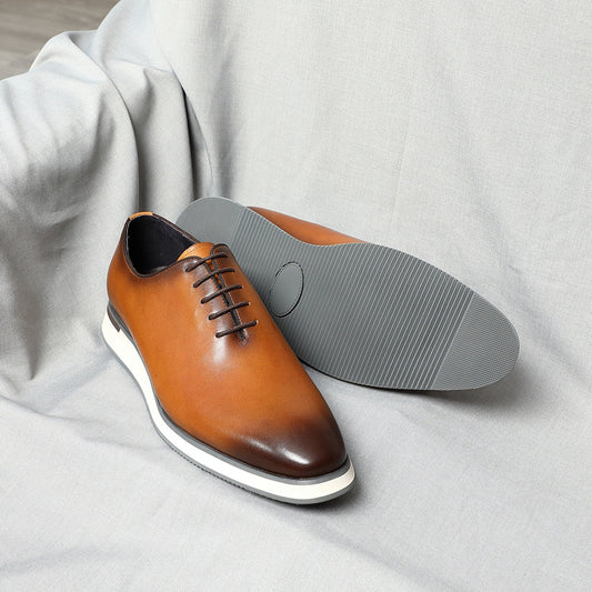 Men's Handmade Oxford Business Top Layer Cowhide Men's Shoes