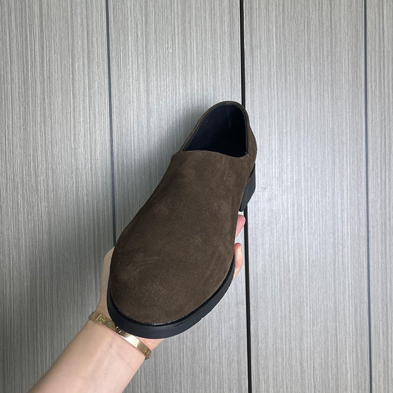 Men's Small From Stylish Lightweight Slip-on Breathable Leather Shoes