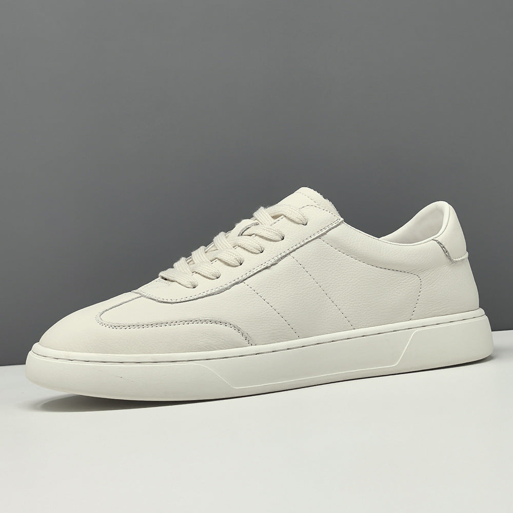 Men's Light Luxury Niche Trendy White Men's Board Shoes