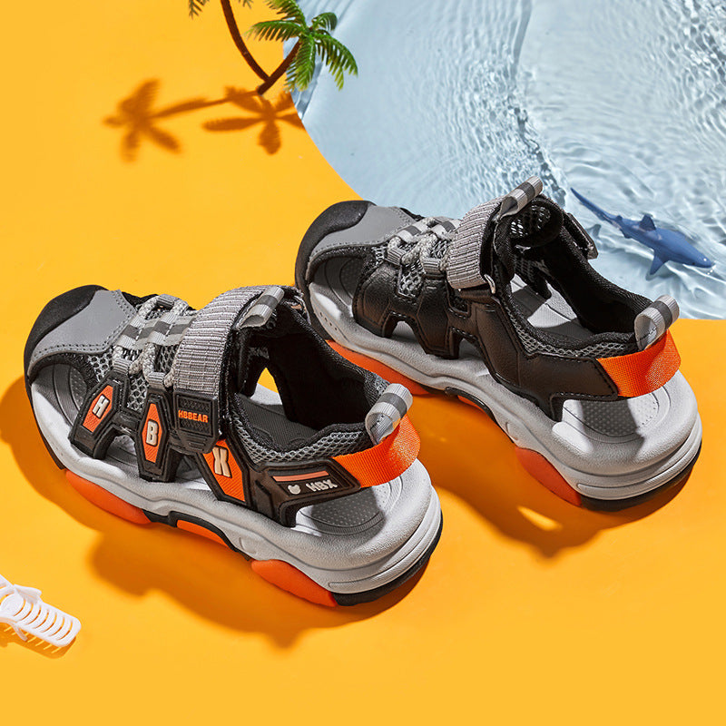Children's Summer Single-layer Boys Hollow Lightweight Breathable Kid's Sandals