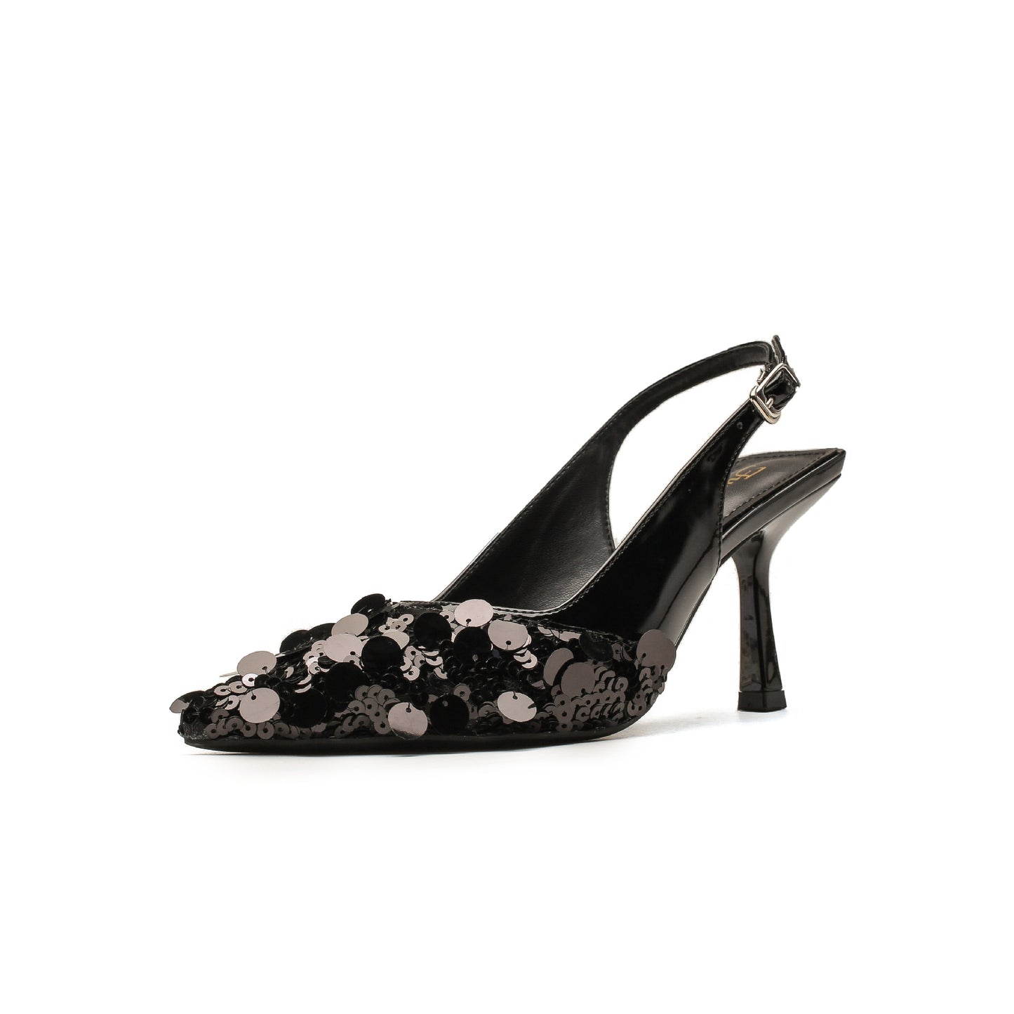 Women's Stiletto Sequined Sier Summer Fashion Low-cut High Heeled Sandals