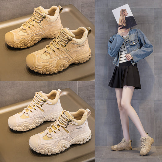 Women's Genuine Summer Short Retro Outdoor Hiking Women's Leather Boots