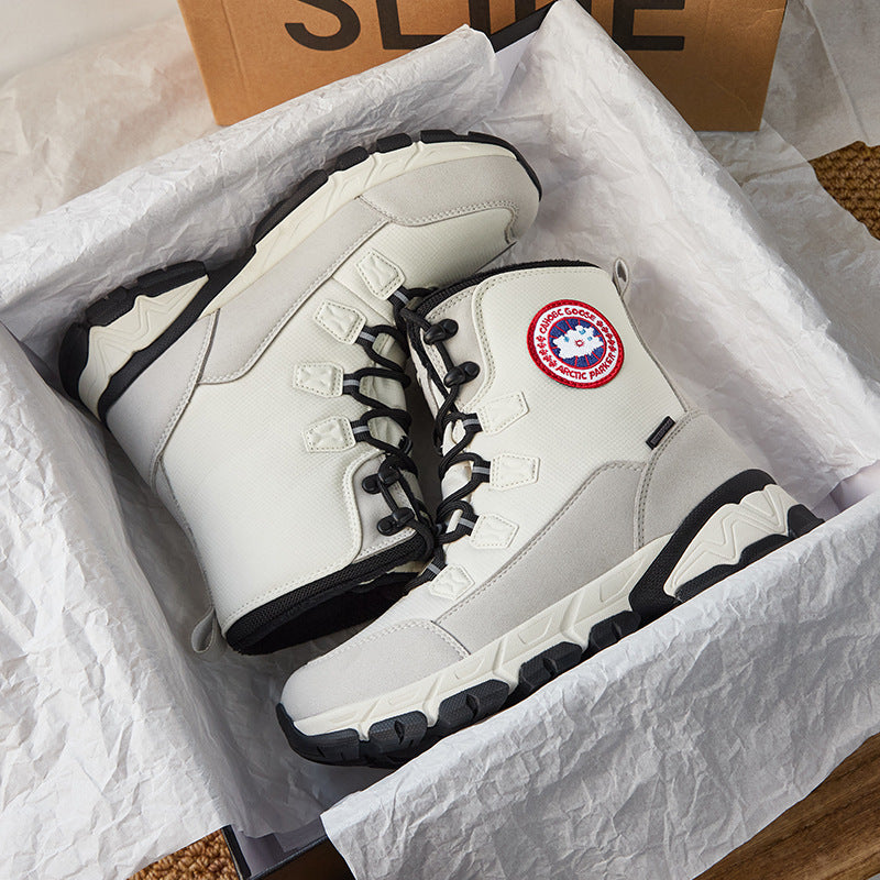 Women's Fleece-lined Thick Waterproof Bottom Increased Northeast Boots