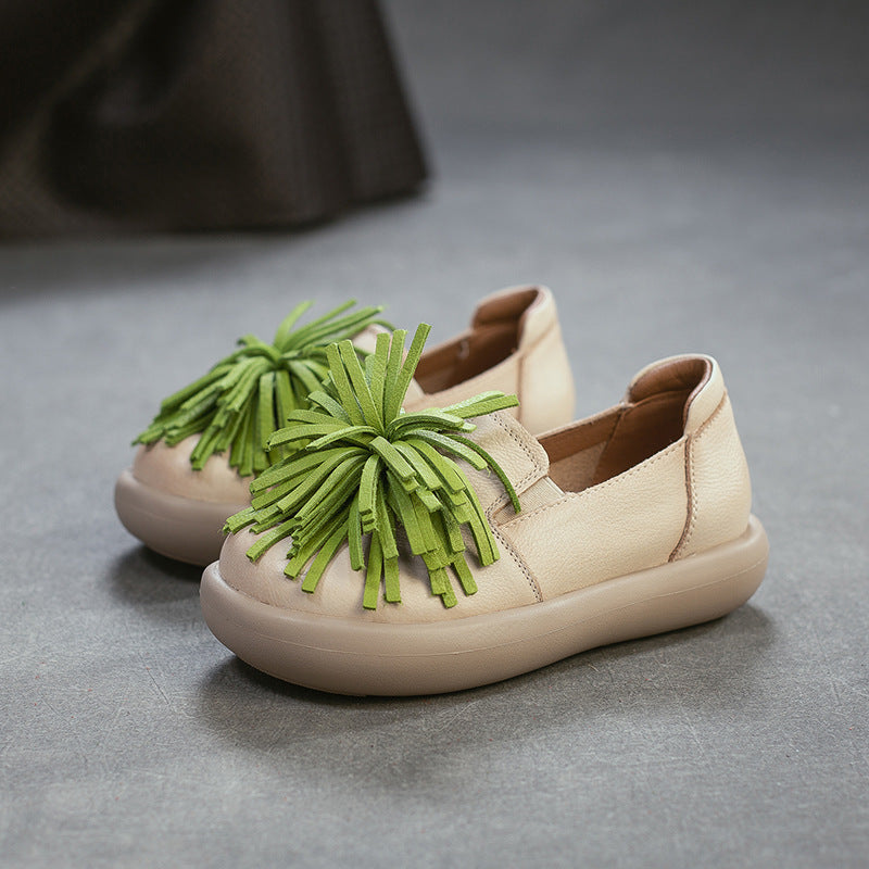Women's Comfortable Ethnic Style Su Slip-on Pumps Top Layer Women's Shoes