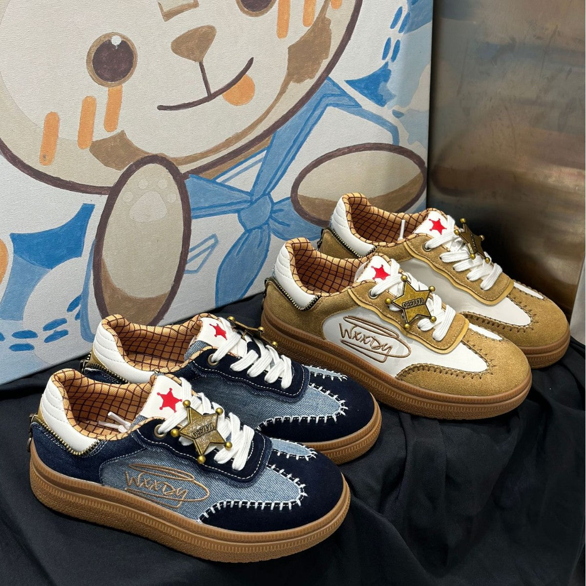 Toy Story Joint Name Thin Bottom Hand-made German Women's Board Shoes