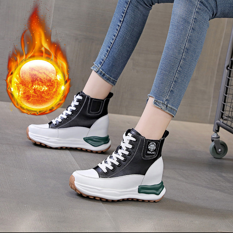 Women's Platform Versatile High Height Increasing Insole Casual Shoes