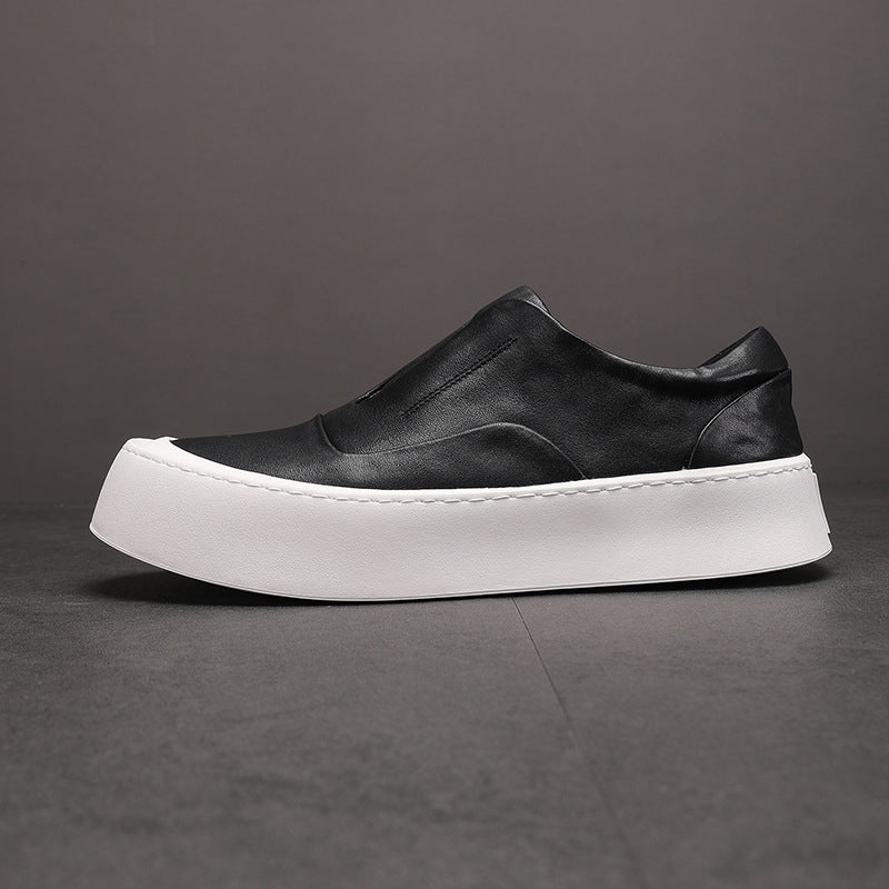 Men's Breathable Wearable Korean Fashion White Slip-on Casual Shoes